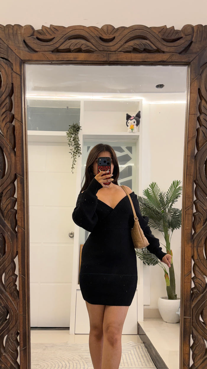 138 Bodycon dress S-M warm