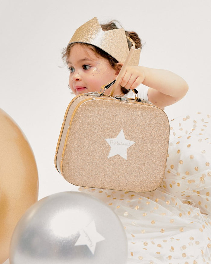 25 cm Glitter Suitcase image 2