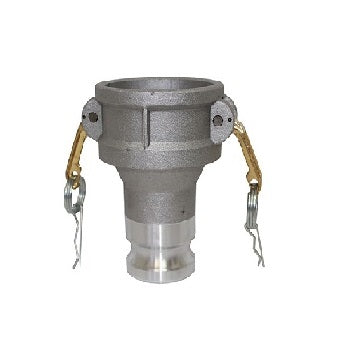 5" Aluminum Female Camlock x 4" Male Camlock adapter