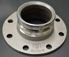6" Male Camlock x Flange Adapter - Aluminum