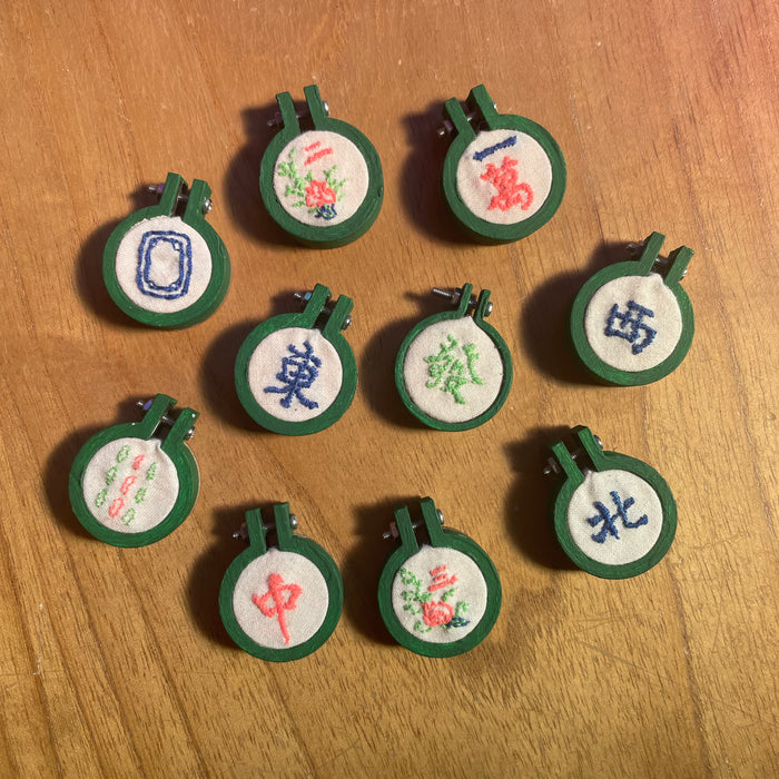 Diana Ho: Mini Mahjong Embroidery (assorted)