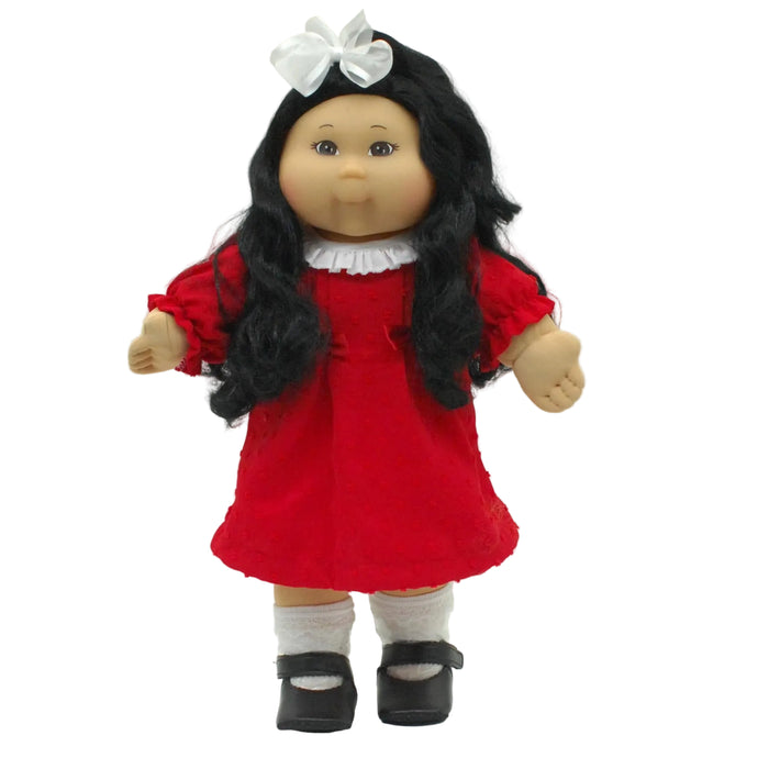 A2 OAA01-23-17 Red Dress w/White Ruffle Collar