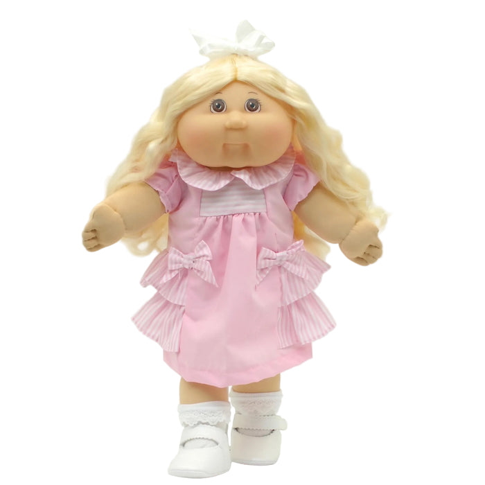 A2 OAA03-23-6 Pink Stripe Ruffle Dress