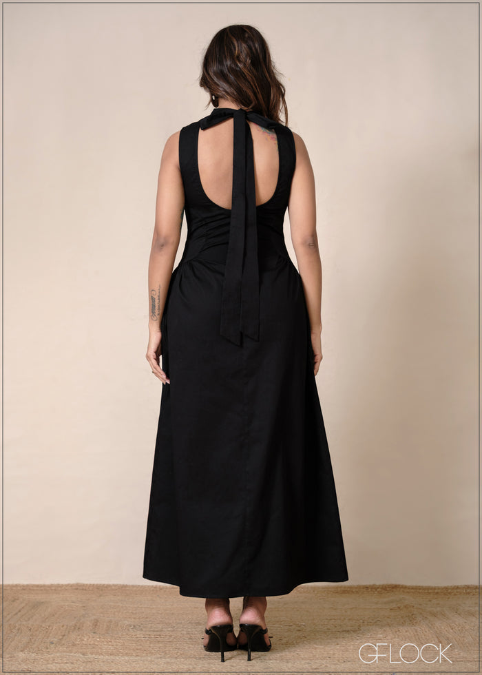 Backless Tie Dress- 220826