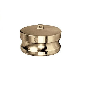 Brass 4" Camlock Dust Plug Fitting