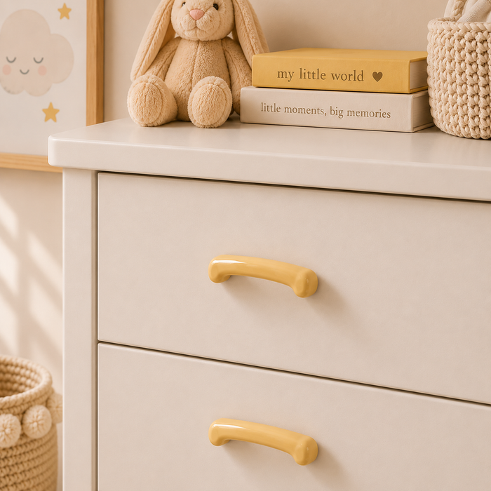 Ceramic Cartoon Simple Children S Room Wardrobe Door Handle