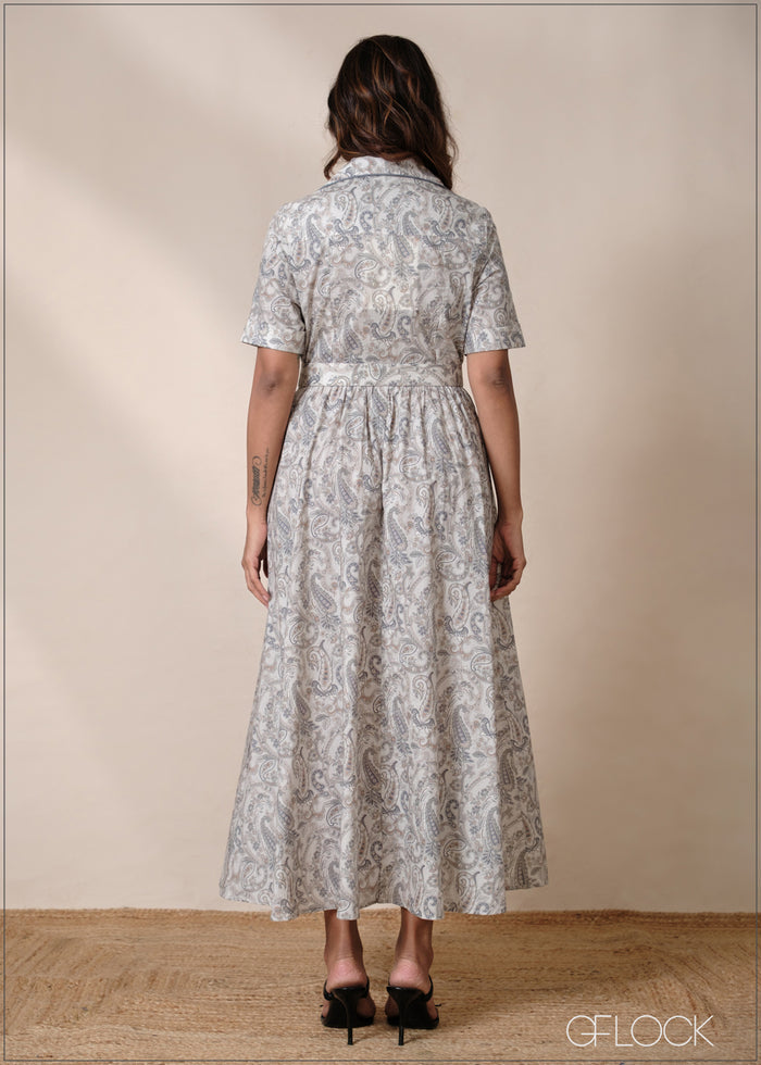 Collared Midi Dress - 220826