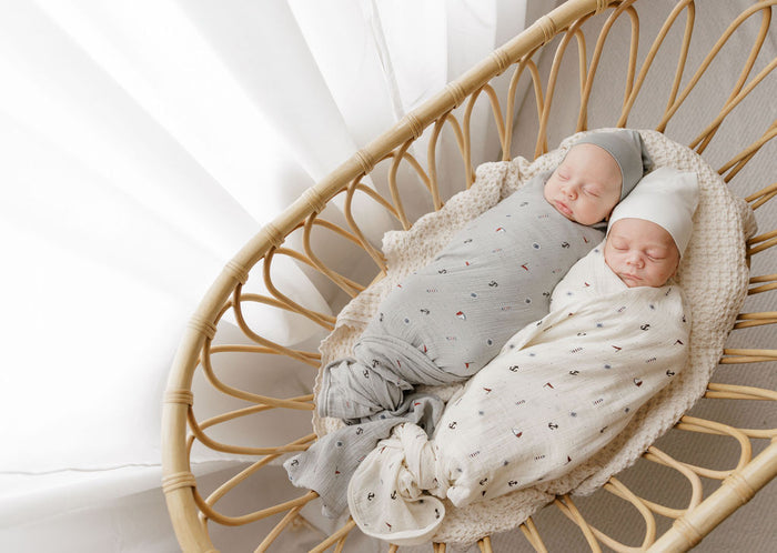 Cotton - Printed Nautical Collection - Muslin Swaddle