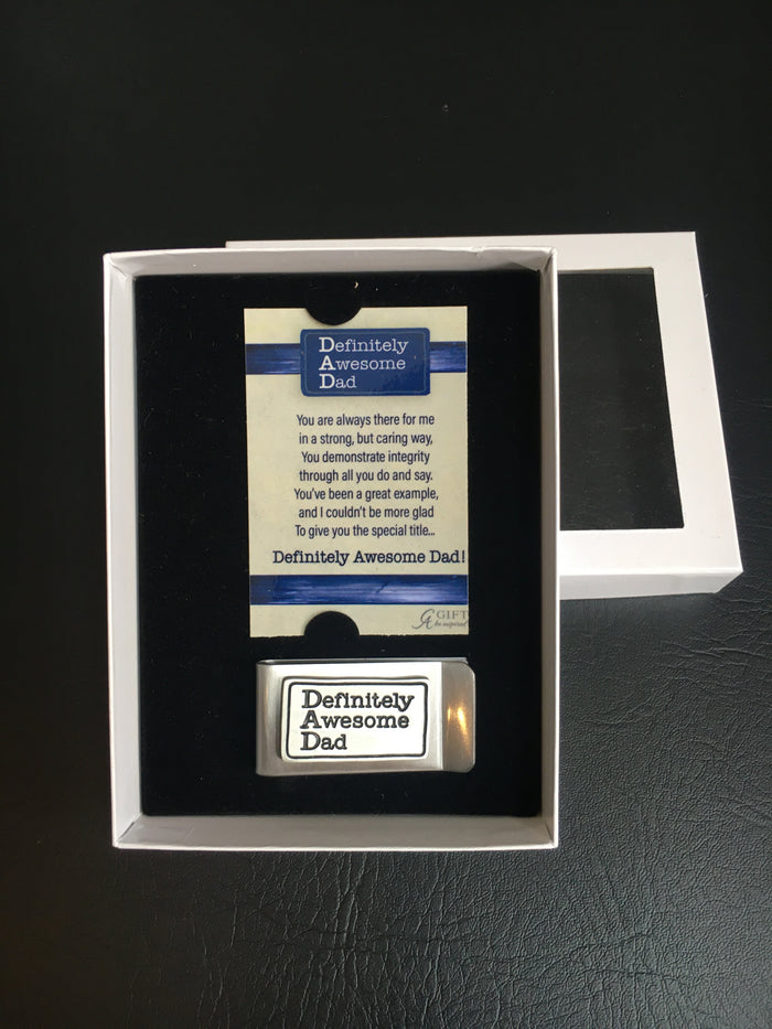 Definitely Awesome Dad Money Clip
