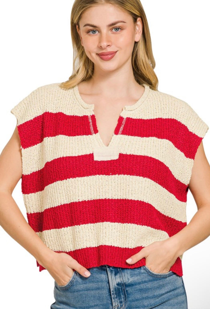 Game day Striped Sweater