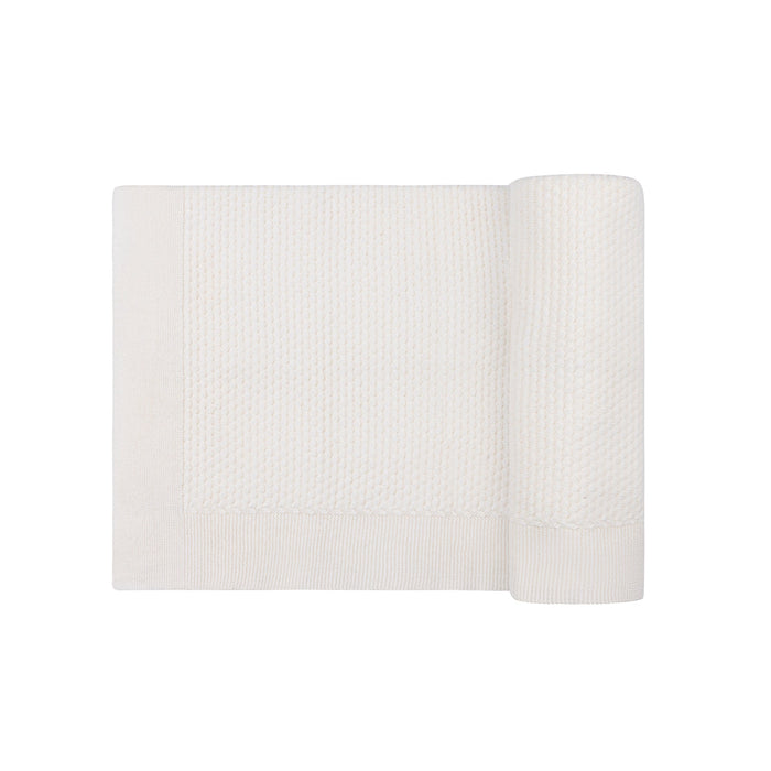 breathable Ivory knit blanket