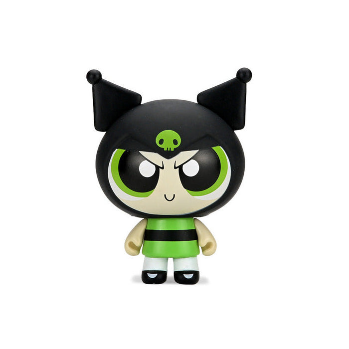 Hello Kitty® and Friends x The Powerpuff Girls - Blind Box Vinyl Mini Figure Series on Kidrobot.com - Featuring Buttercup as Kuromi
