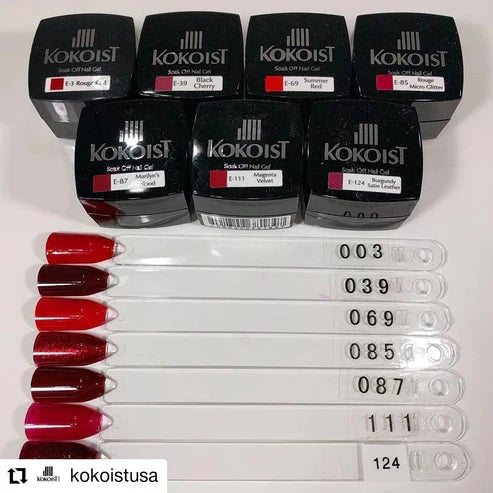 Kokoist Color Gel | E-085 Rouge Micro Glitter