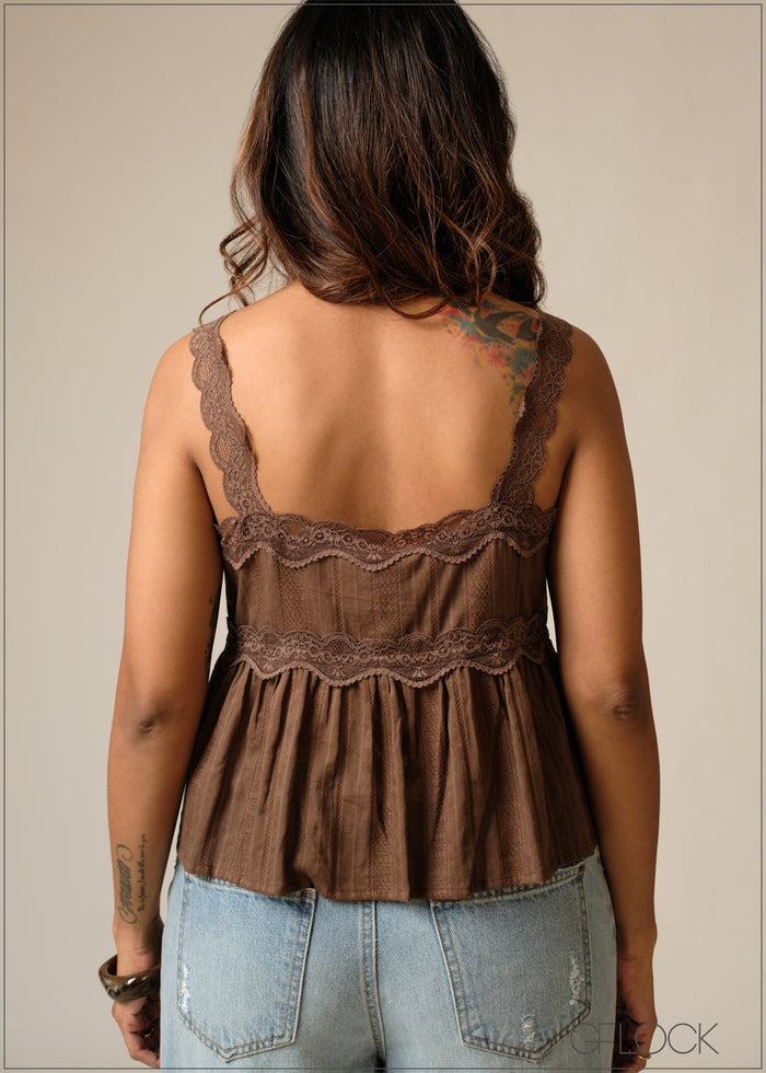 Lace Detailed Top - 300626