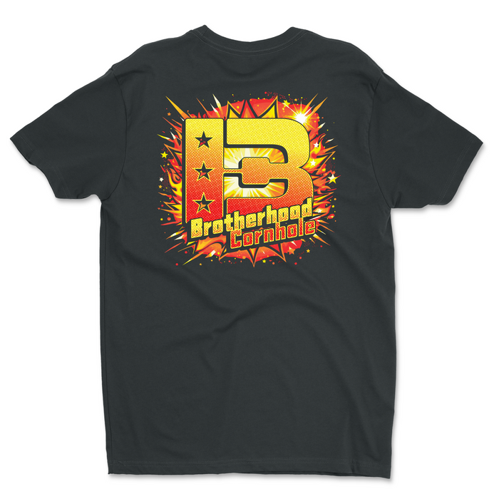 Men's Orange Comic Style T-Shirt