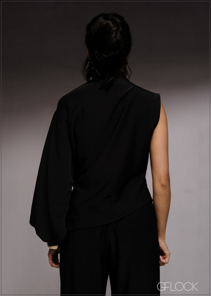 One Shoulder Asymmetric Top - 220526