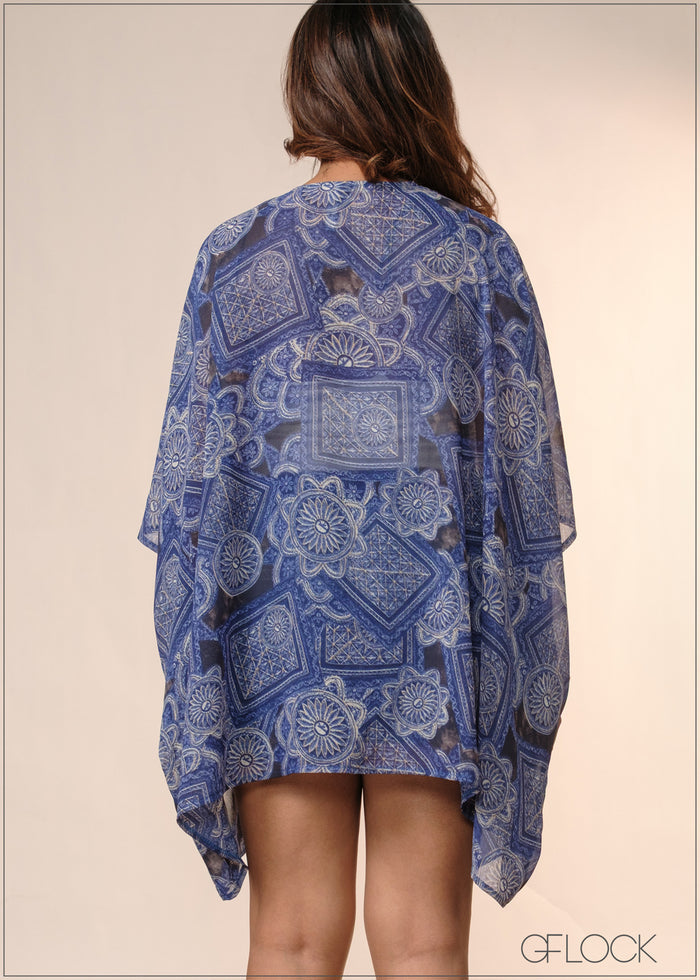 Printed Cardigan - 040426