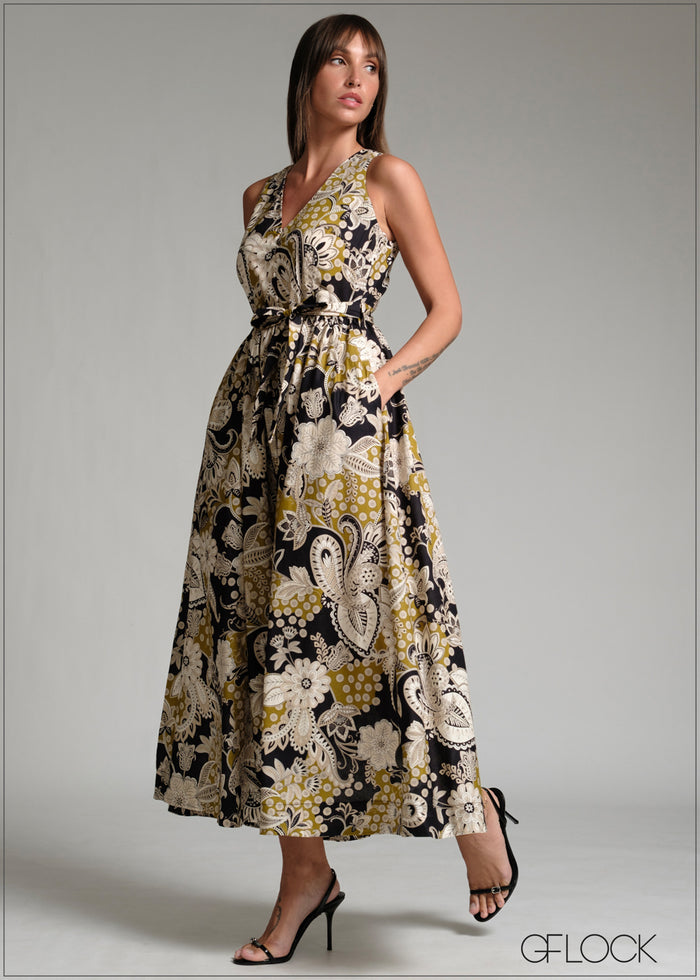 Short Sleeve Maxi Dress (100% Premium Cotton) - 171225