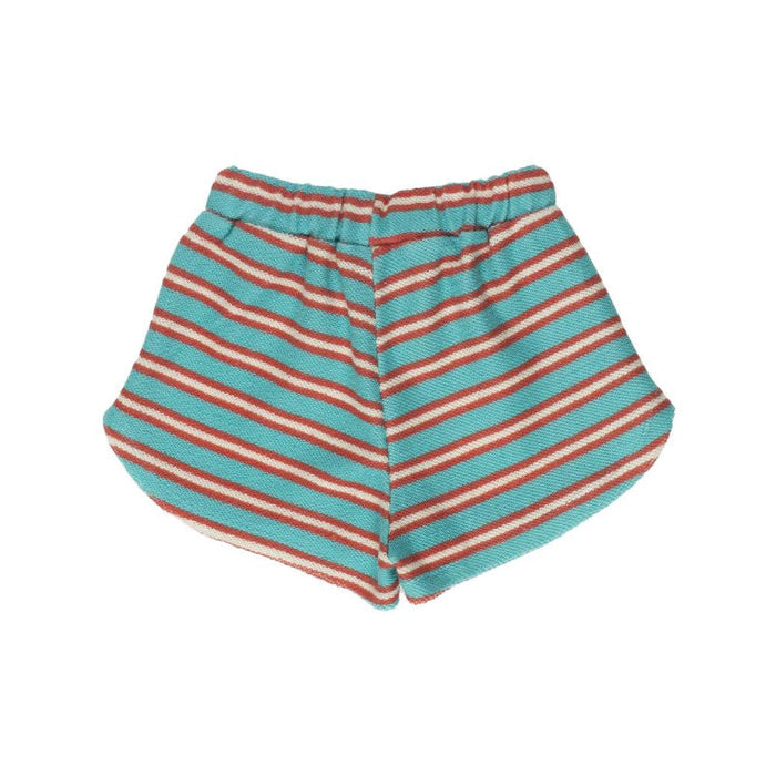 Shorts In Towel Stripes Turquoise image 1
