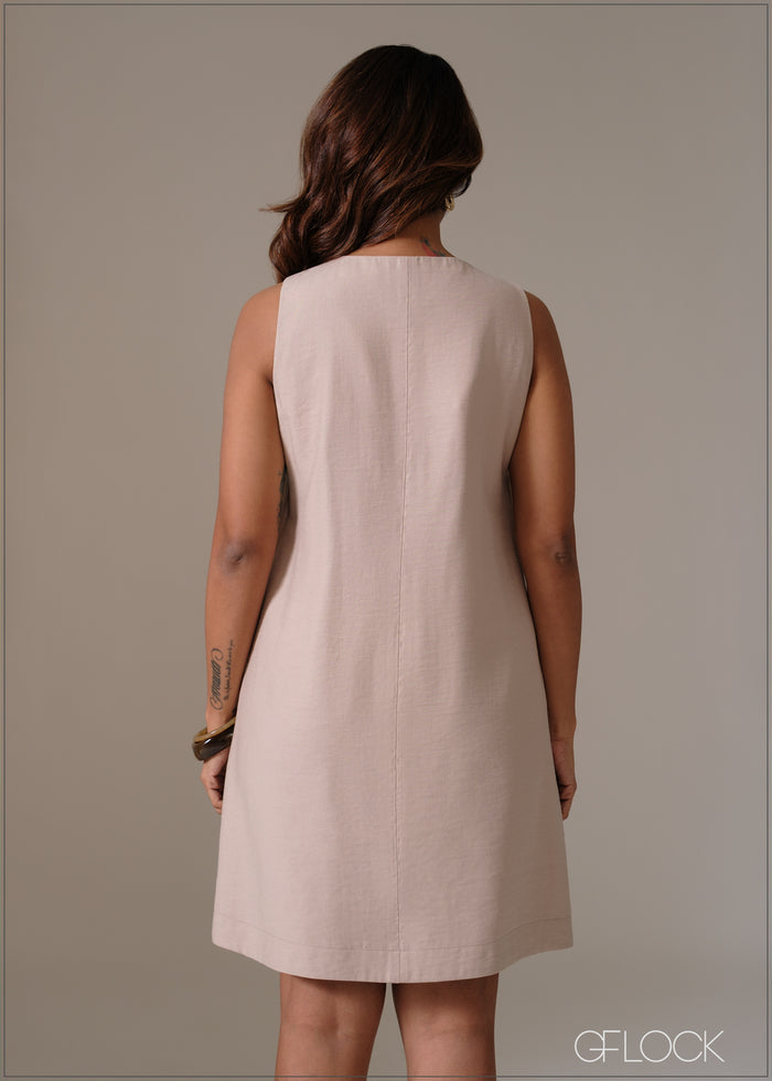 Sleeveless Mini Dress - 111225