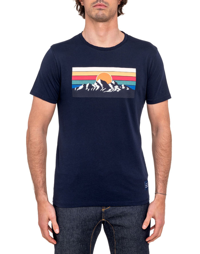 t-shirt homme risingnavy PULLIN en coton