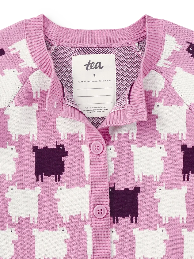 Tea Collection Baa, Baa Black Sheep Cardigan