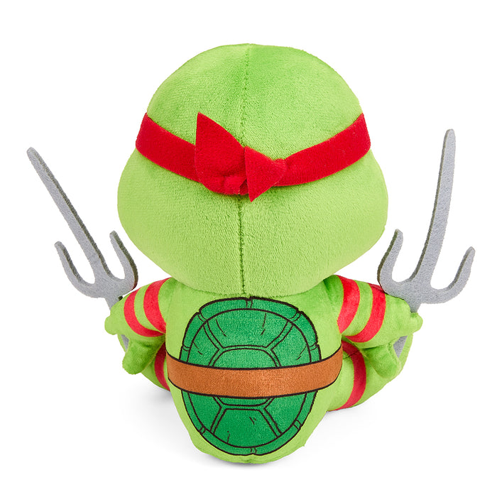Teenage Mutant Ninja Turtles Raphael 7.5-inch Phunny plush toy, soft cartoon character plush for fans and collectors.