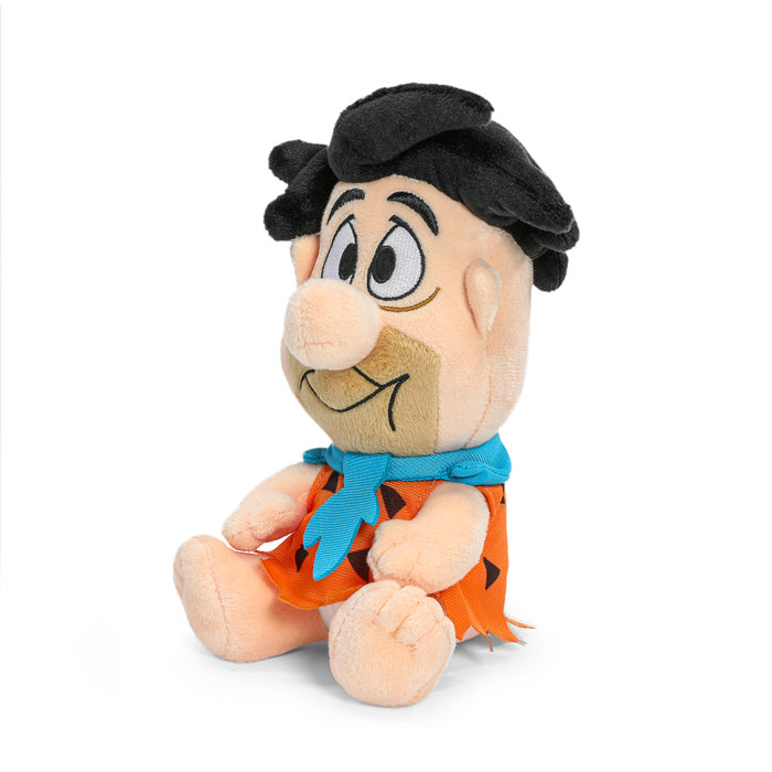 Four The Flintstones Phunny plush toys featuring Fred, Wilma, Pebbles, and Dino from the plush bundle.