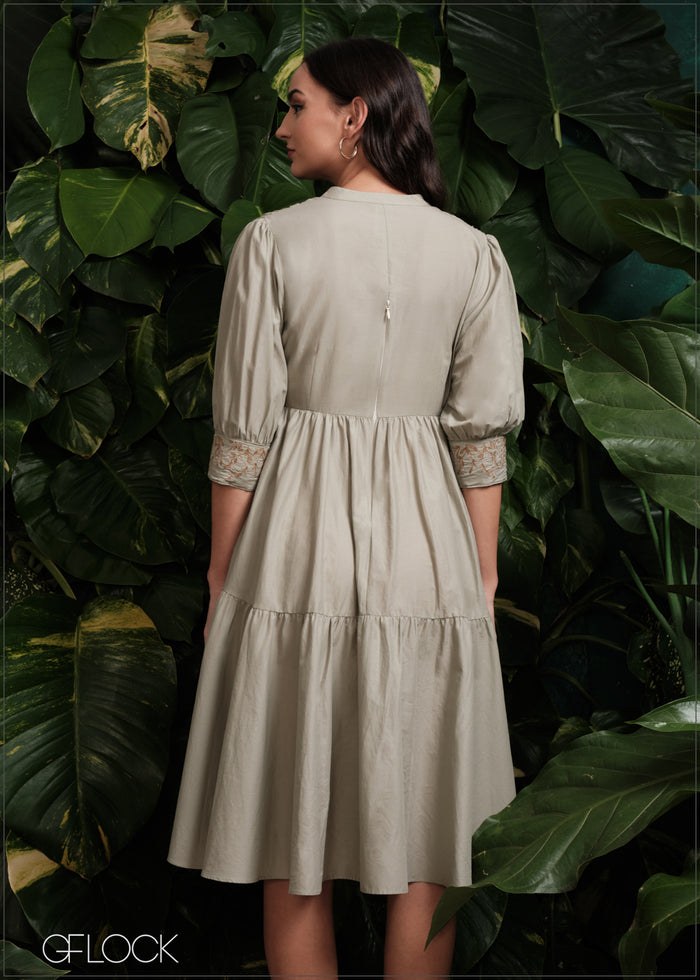 Tiered High Low Dress - 231224