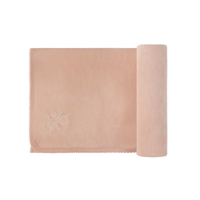 Velour Center Floral Collection - Blanket