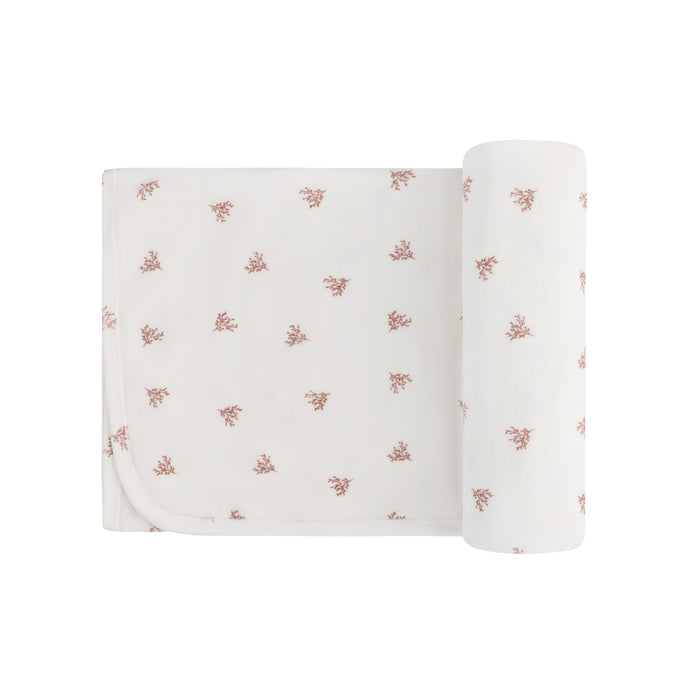 Velour Leaf Pattern Collection - Blanket