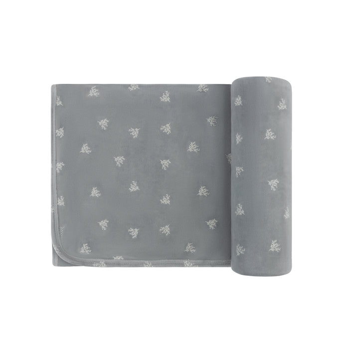 Velour Leaf Pattern Collection - Blanket