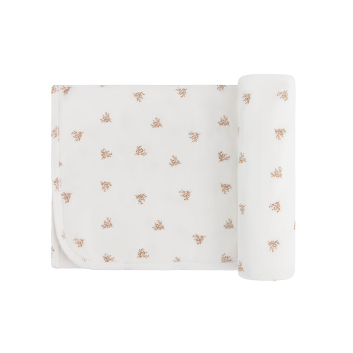 Velour Leaf Pattern Collection - Blanket