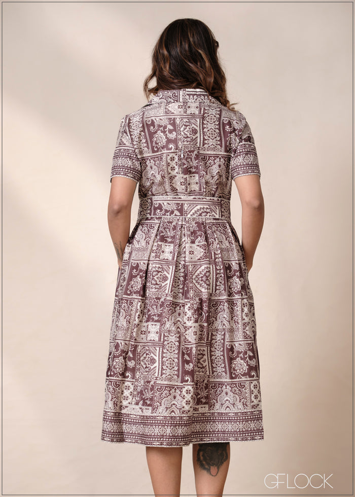 Waist Tie Shirt Dress - 220826