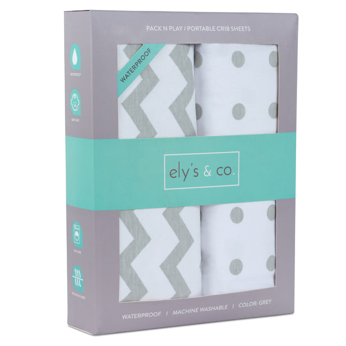 Waterproof Pack N Play | Portable Crib Sheet Set