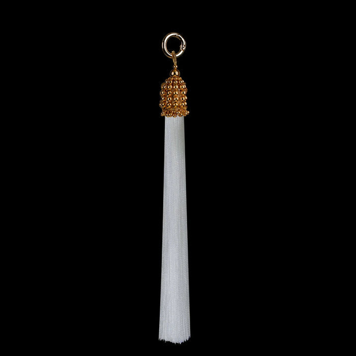 11" Gold Cap Polyester Tassel - 5 color variations