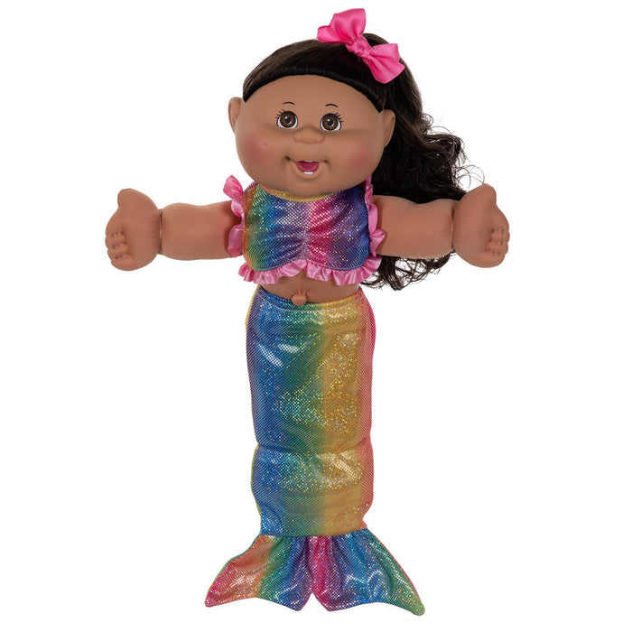 14" Girl Mermaid MED BRO BLK