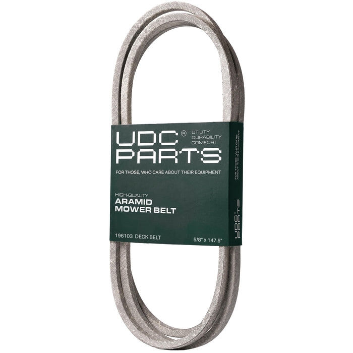 196103, 587686701 Mower Deck Belt Replacement for Husqvarna, Craftsman & More | 54-in Deck | Aramid Cord