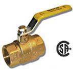 2" Brass Ball Valve - Full Port - 600WOG 150SWP CSA Certified-LP gas - Factory Direct Hose