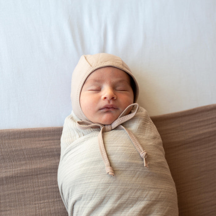 2 Pack Cotton Muslin Swaddle Blanket - Forest Grey Leaf