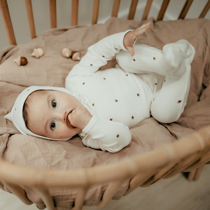 2 Pack Cotton Muslin Swaddle Blanket - Forest Grey Leaf