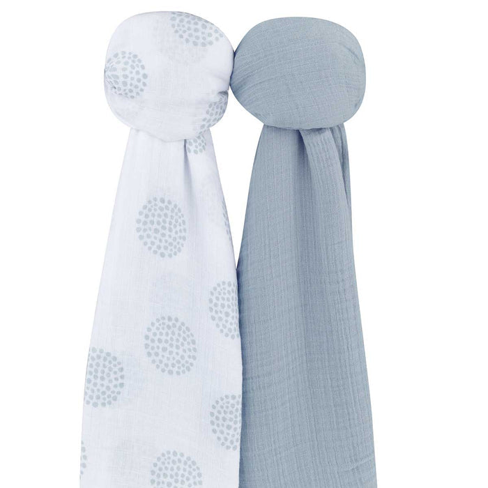 2 Pack Cotton Muslin Swaddle Blanket