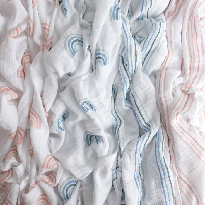 2 Pack Cotton Muslin Swaddle Blanket