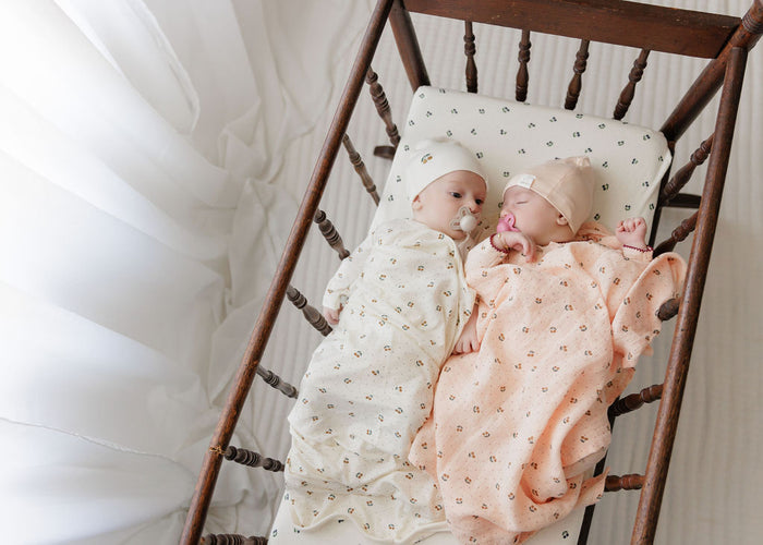 2 Pack Cherry Print Collection Muslin Swaddle