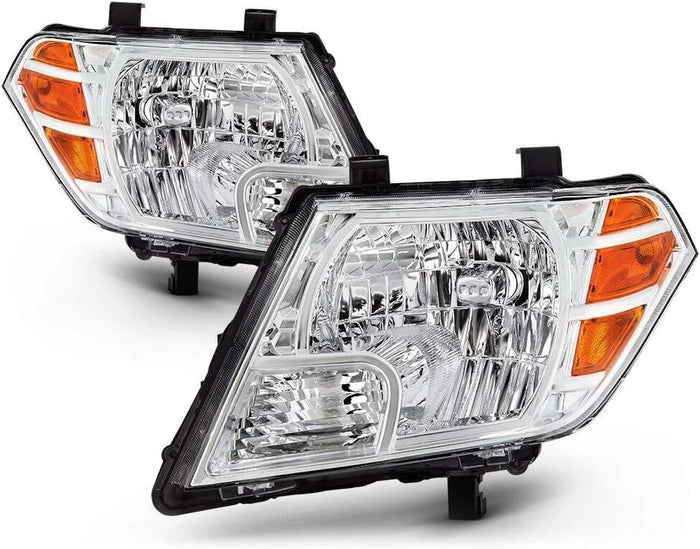 2009-2021 Nissan Frontier Truck Factory Style Headlights, Complete Pair (Left + Right)