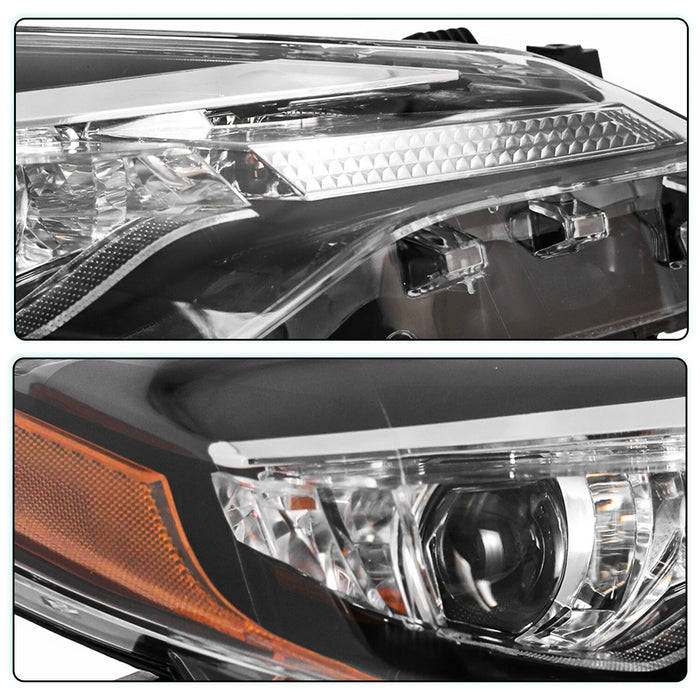 2017-2019 Toyota Corolla (L, LE, LE Eco) Factory Style Headlights, Complete Pair (Left + Right)