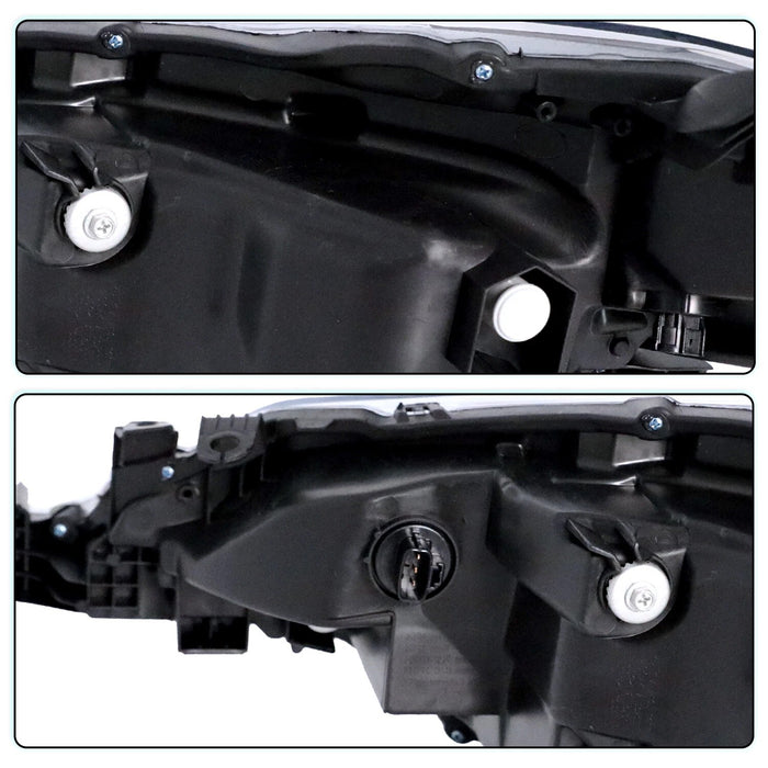 2017-2019 Toyota Corolla (L, LE, LE Eco) Factory Style Headlights, Complete Pair (Left + Right)
