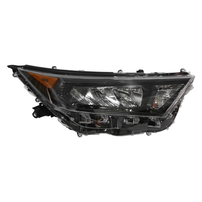 2019-2022 Toyota RAV4 LE XLE LED Headlights, Chrome & Black Housing Assembly, Left & Right Side Pair, Direct OEM Fit