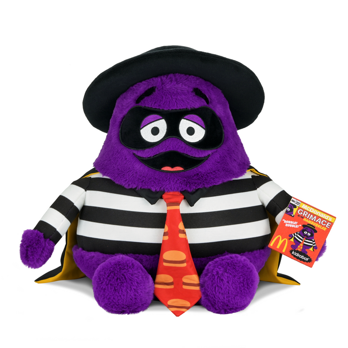 2026 CON EXCLUSIVE: McDonald's - Grimace in Disguise Large Plush (Limited Edition of 500) on Kidrobot.com