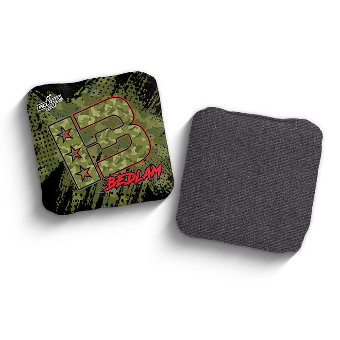2027 Brotherhood Cornhole Bedlam Camo Edition ACL Pro Stamped Cornhole Bags - Brotherhood Cornhole